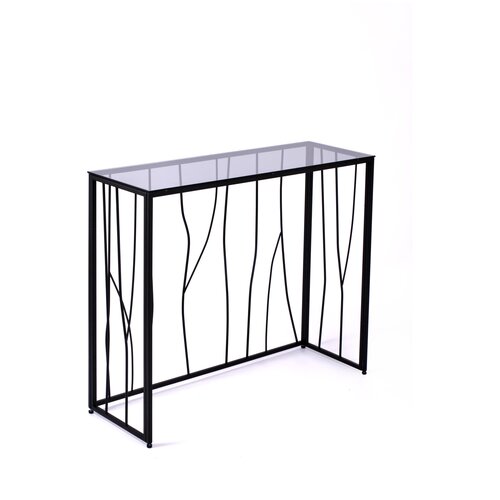 Столик туалетный 1021-CB grey черный муар AllConsoles 100x35x80