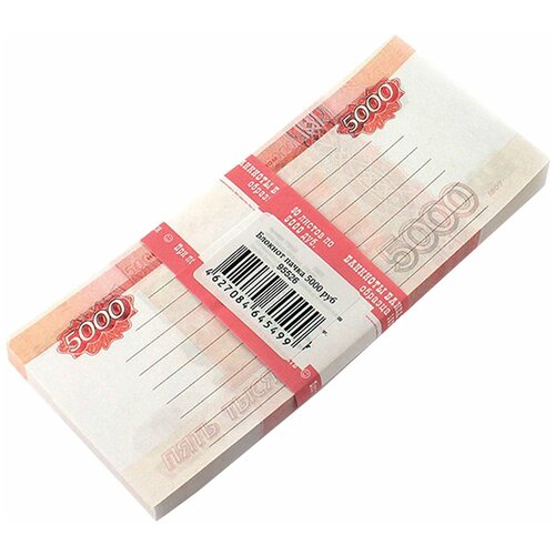 Блок для записей Филькина грамота 5000 рублей, проклеенный, 16х7х1 см (NH0000012)