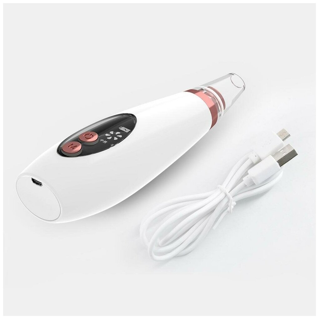 Прибор для вакуумной чистки лица (6 насадок) с USB-насадкой - фотография № 5