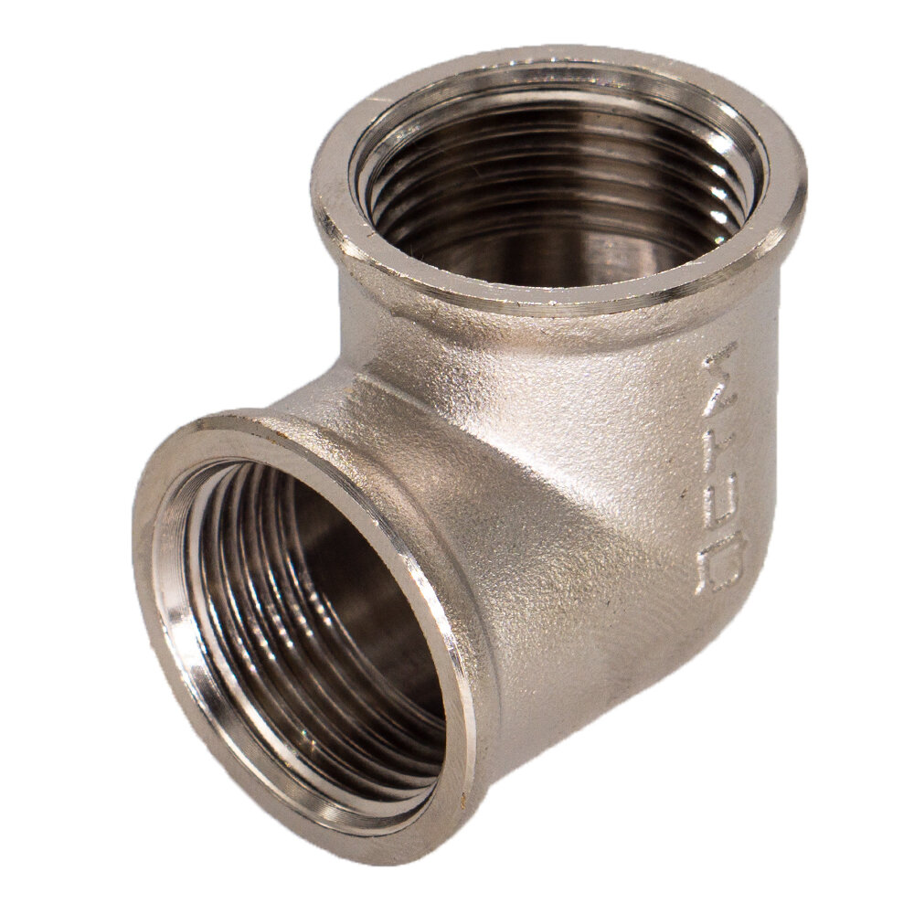 Уголок сантехнический для трубы 1/2" внутренняя резьба CTM (2 шт.) — фото 1