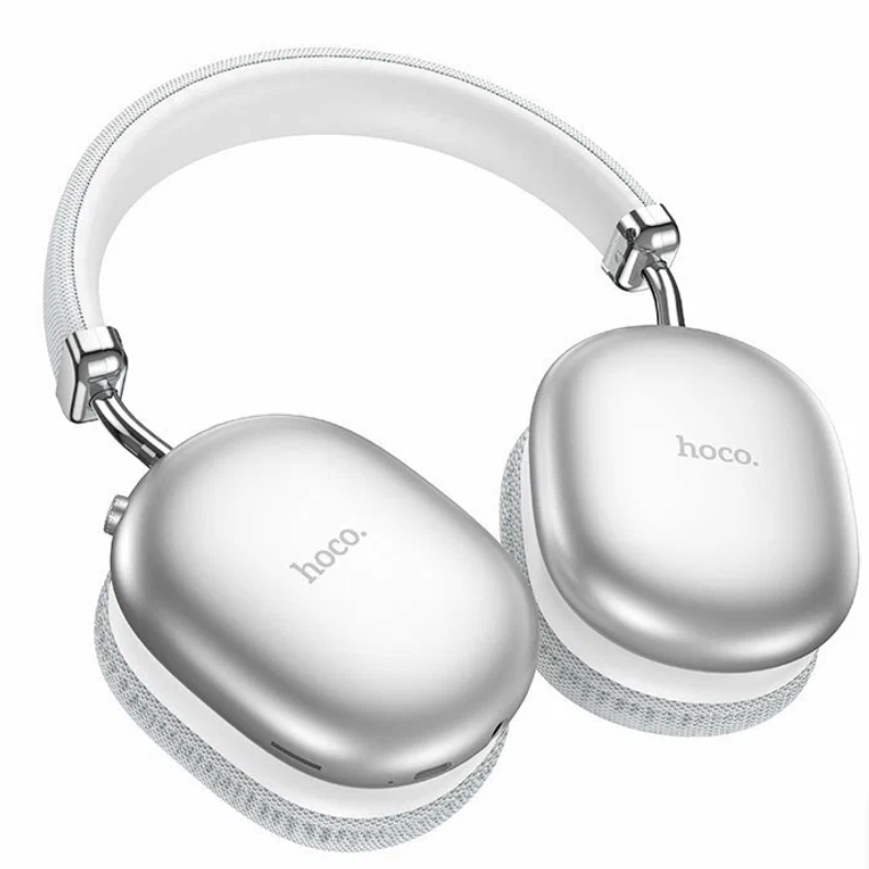 Стереонаушники Bluetooth полноразмерные Hoco W35 Max V5.3/45ч серебристые — фото 1