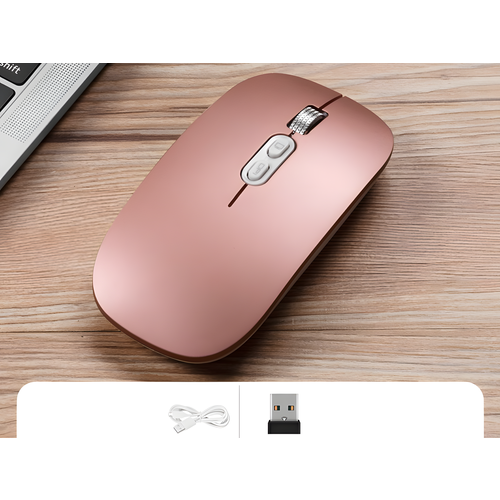 Мышь M103 rose gold беспроводная со встроенным аккумулятором и разрешением 1600 dpi 978₽