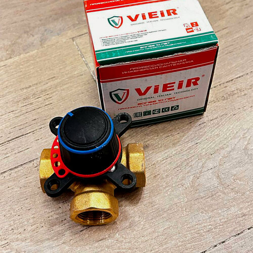 Изображение товара Четырехходовой смесительный клапан из латуни 3/4 ViEiR VR196