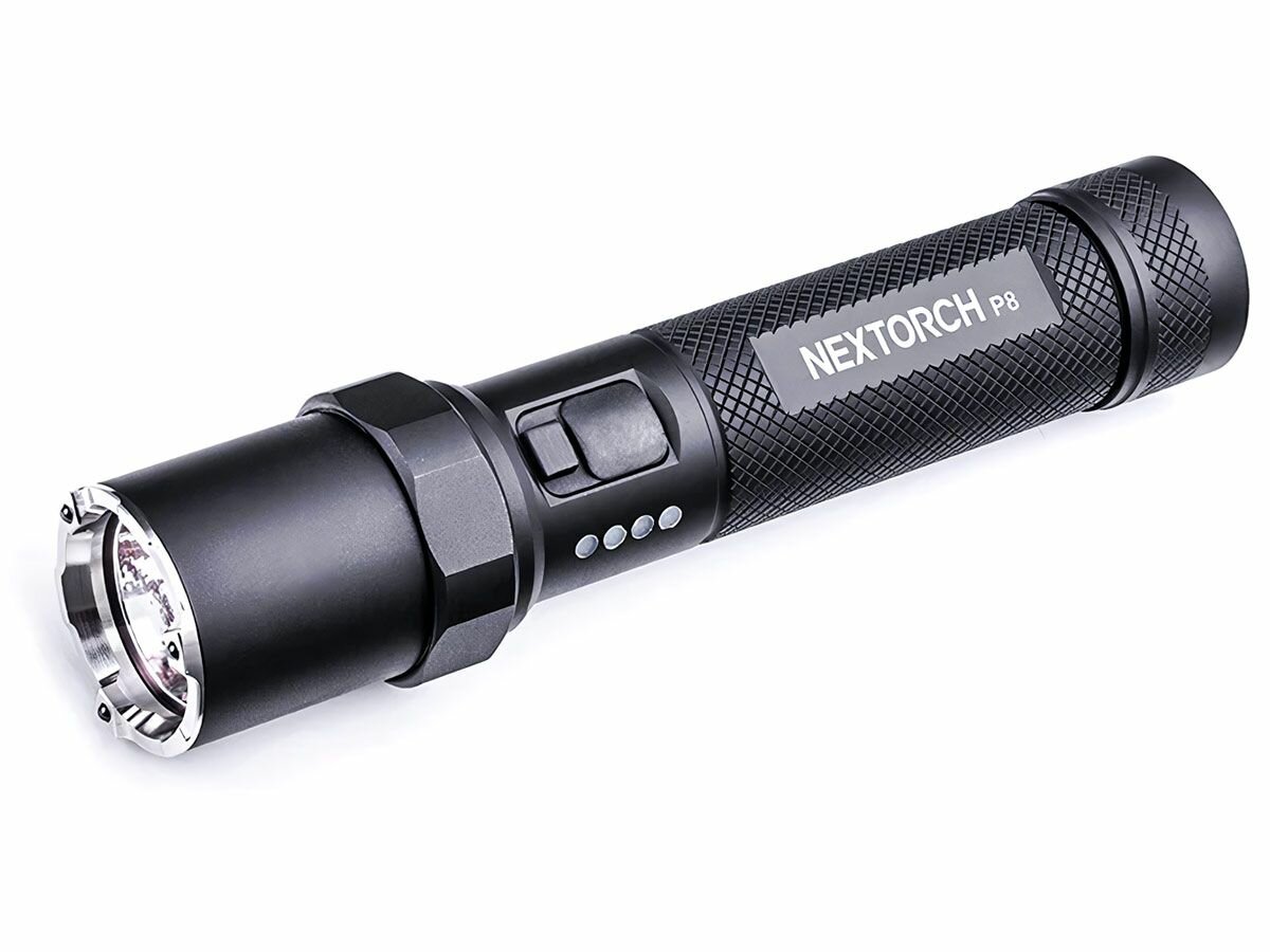 Фонарь аккумуляторный тактический Nextorch 1300 lm 4 режима алюминий 18650