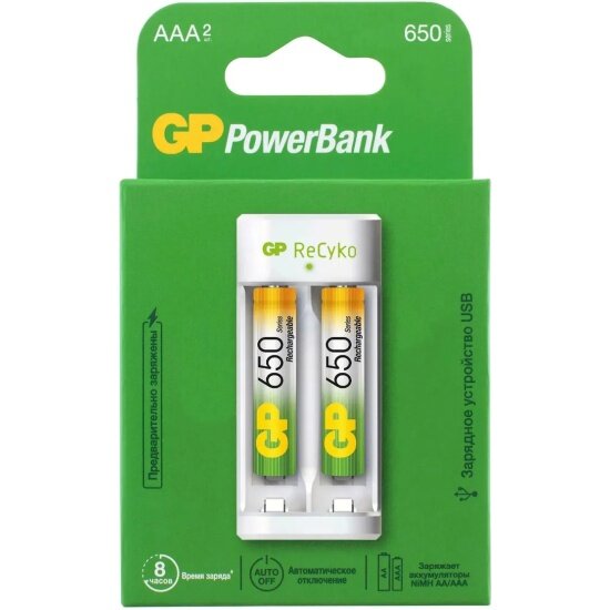 Зарядное устройство GP E211 + 2AAA 650 mAh