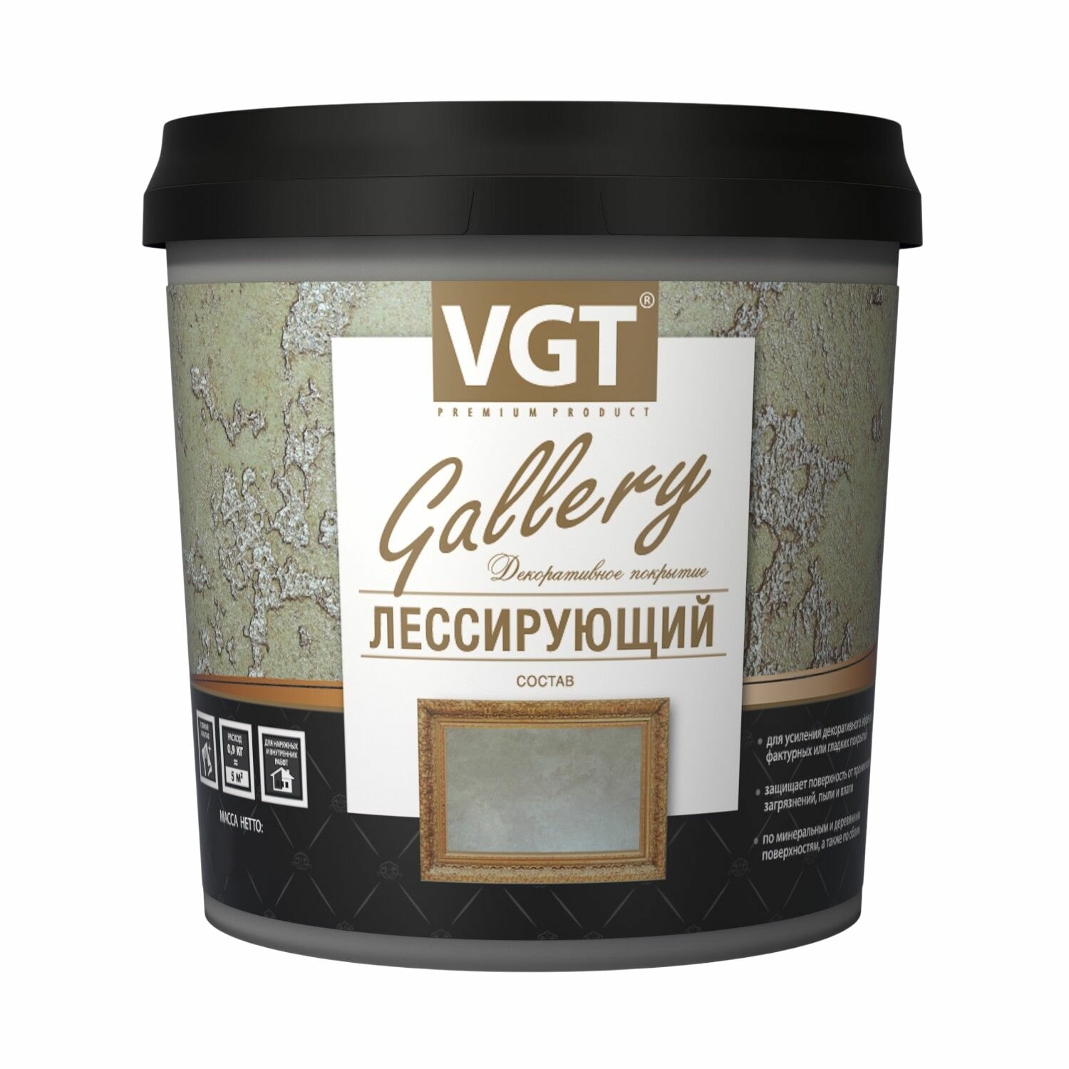 Состав лессирующий декоративный VGT Gallery (2,2кг) матовый