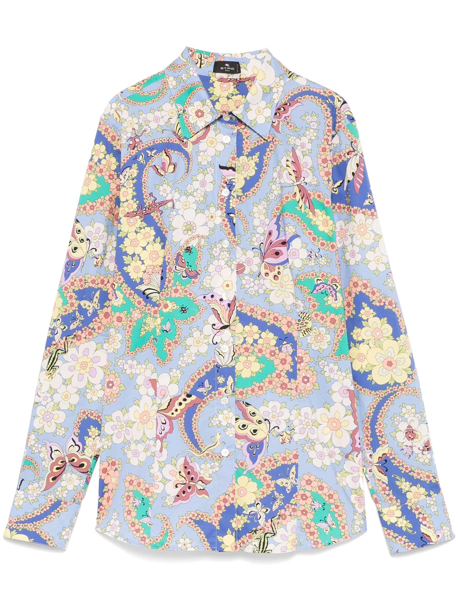 Рубашка ETRO, размер 46 IT, cиний