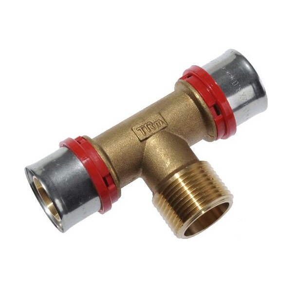 Terma Пресс фитин тройник 16х1/2х16 наружная резьба TRm 02401