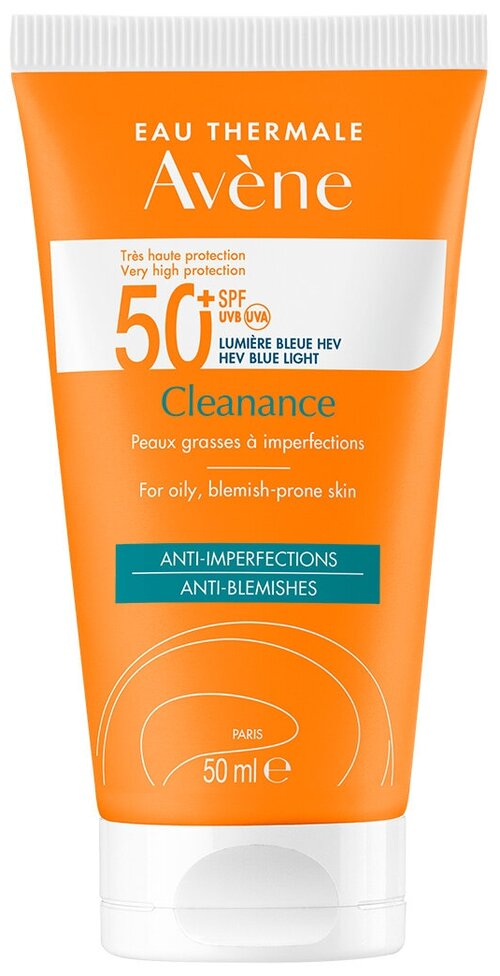 Avene Cleanance Флюид солнцезащитный для проблемной кожи SPF 50+ 50мл