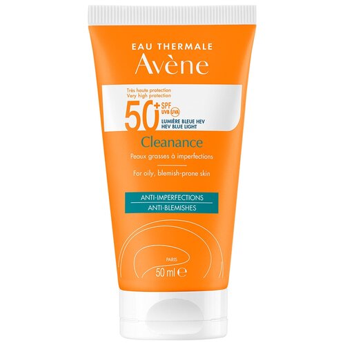 Avene Cleanance Флюид солнцезащитный для проблемной кожи SPF 50+ 50мл флюид солнцезащитный для проблемной кожи spf 50 cleanance