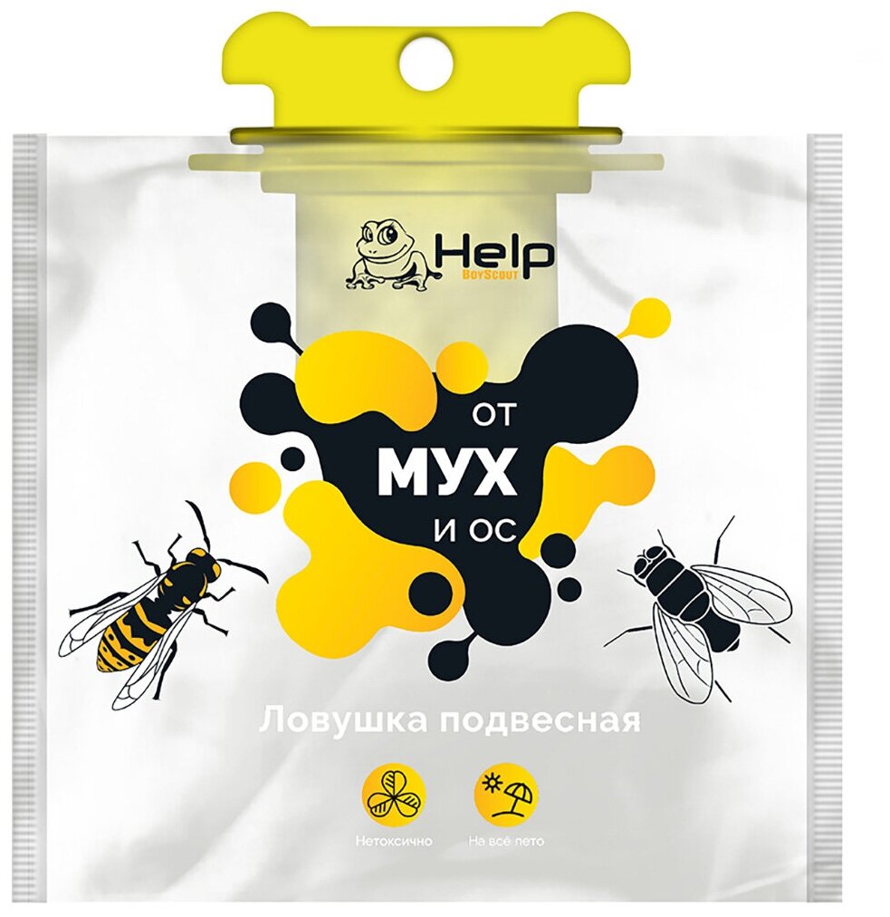 Ловушка для мух и ос HELP 21x21см - фото №18