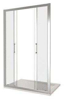 Душевая дверь Good Door Latte WTW-TD-160-C-WE 160х185 прозрачная, хром матовый (ЛА00031)