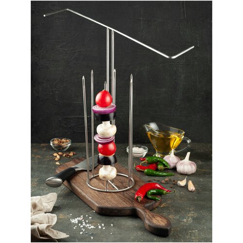 Шампурница ''Елочка'' D120*H400 6 шампуров, для Тандыра