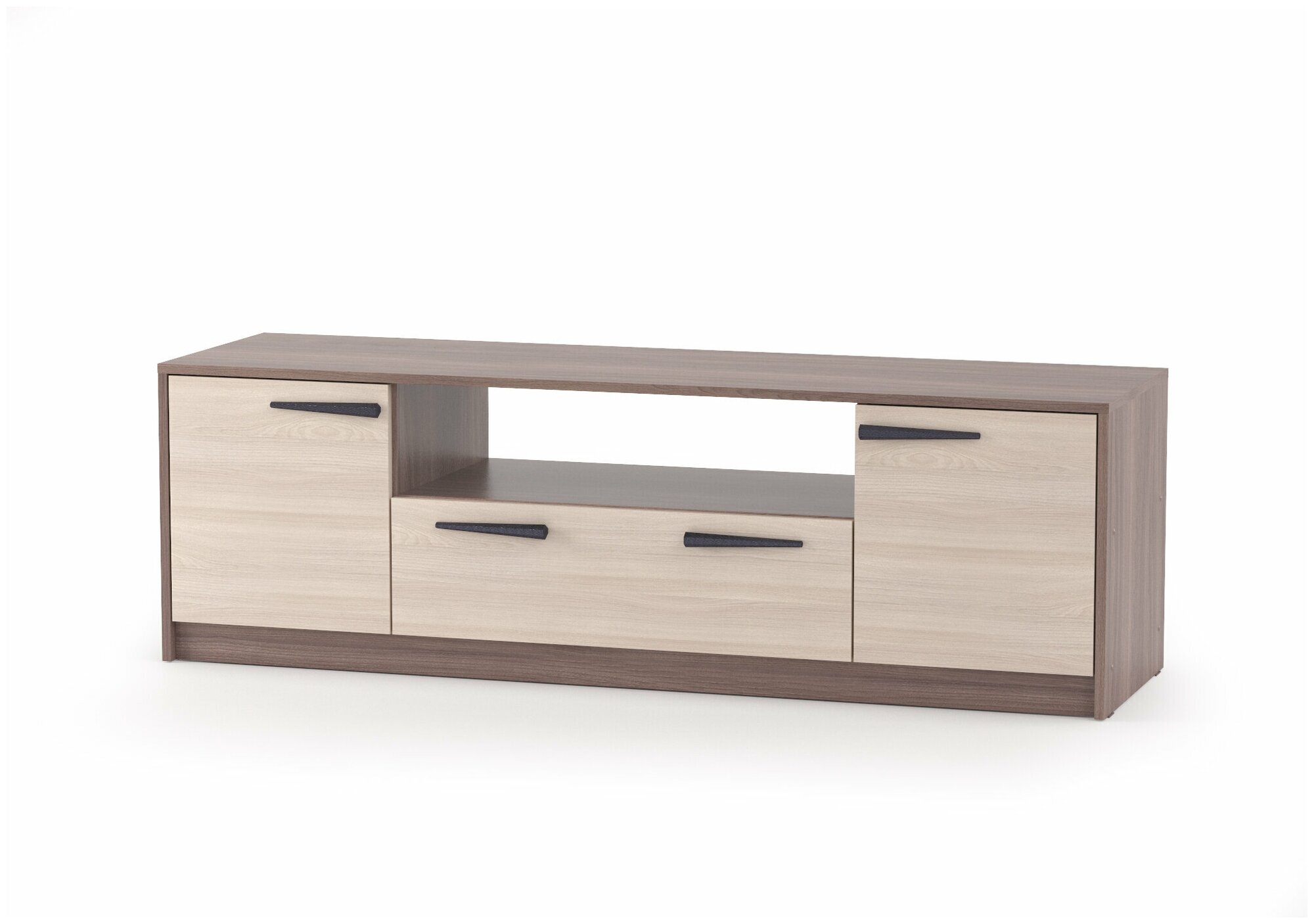 Тумба под ТВ2 Оптимум ясень шимо светлый/темный