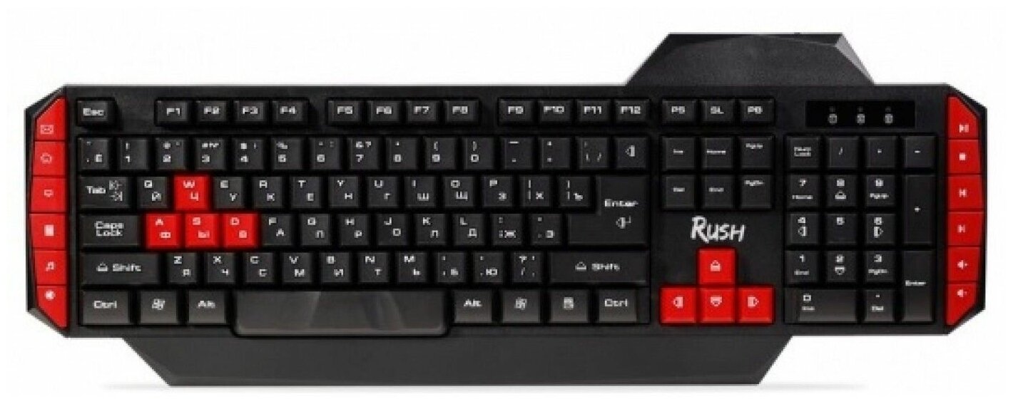 Игровая клавиатура проводная SmartBuy RUSH 200 Raven влагостойкая