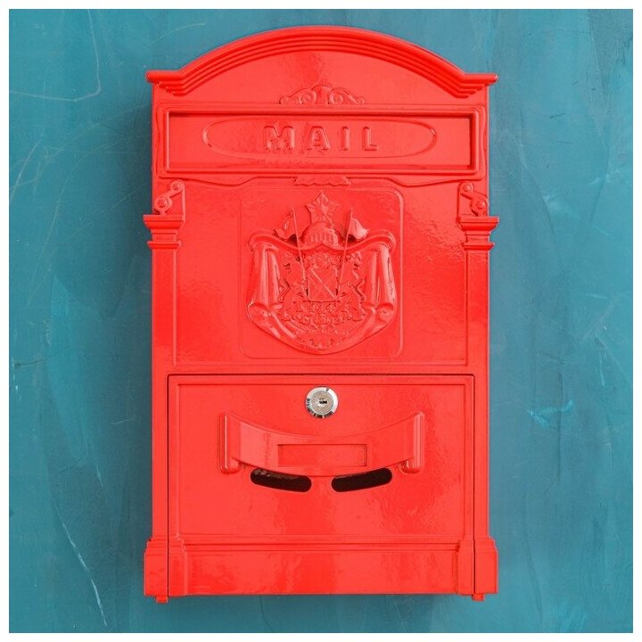 Ящик почтовый аллюр №4010 красный - фотография № 12