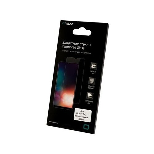 Защитное стекло Onext для Huawei P40 Lite E / Honor 9C полноклеевое с черной рамкой