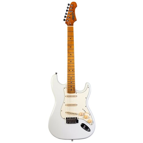 Электрогитара Stratocaster (S-S-S) с винтажным тремоло, Olimpic White, Jet электрогитара stratocaster h s s с винтажным тремоло синяя caraya