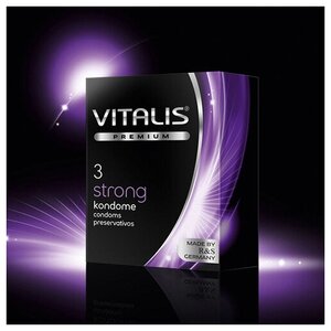 Презервативы VITALIS Premium №3 Strong, с кольцами и пупырышками 273