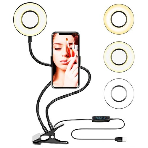 Кольцевая гибкая светодиодная лампа со штативом Professional Live Stream 67000₽