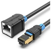 Патч-корд удлинитель Vention прямой SSTP cat.6, RJ45 - 1.5м. Черный