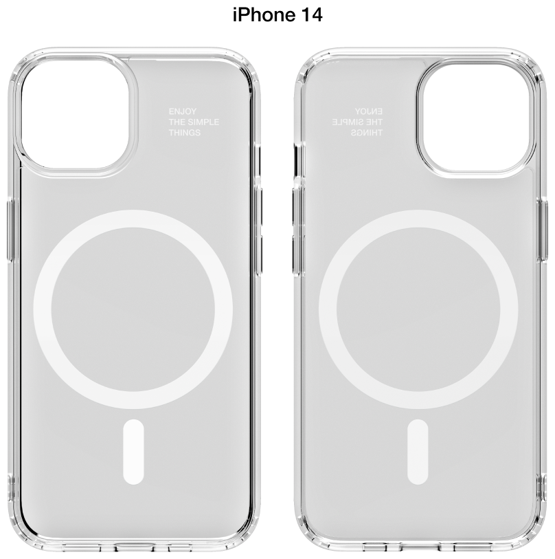 Прозрачный чехол COMMO Shield Case для iPhone 14 с поддержкой беспроводной зарядки