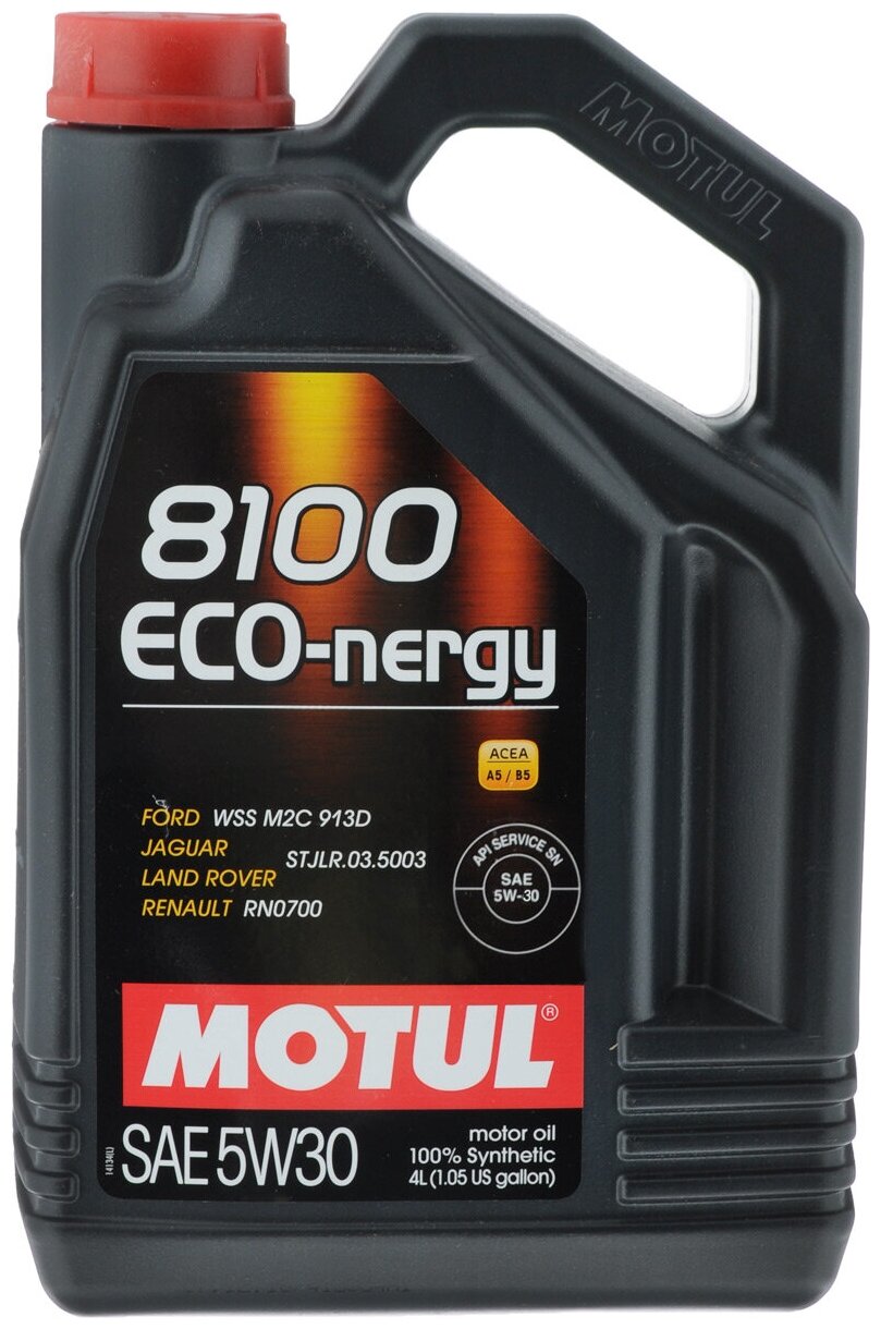 MOTUL Масло Моторное 5W30 Motul 4Л Синтетика 8100 Eco-Nergy Ford/Renault A5/B5