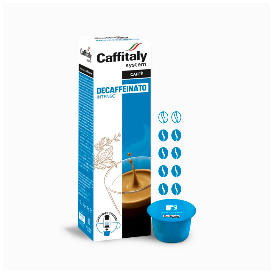 Кофе в капсулах Caffitaly System Ecaffe Decaffeinato Intenso, 30 капсул, для Paulig, Luna S32, Maia S33, Tchibo, Cafissimo