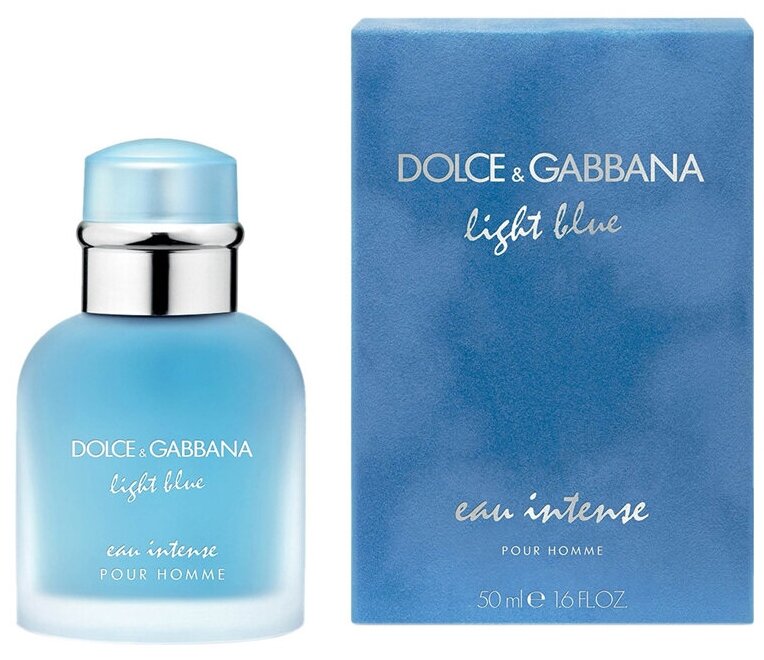 Dolce & Gabbana, Light Blue Eau Intense Pour Homme, 50 мл, парфюмерная вода мужская