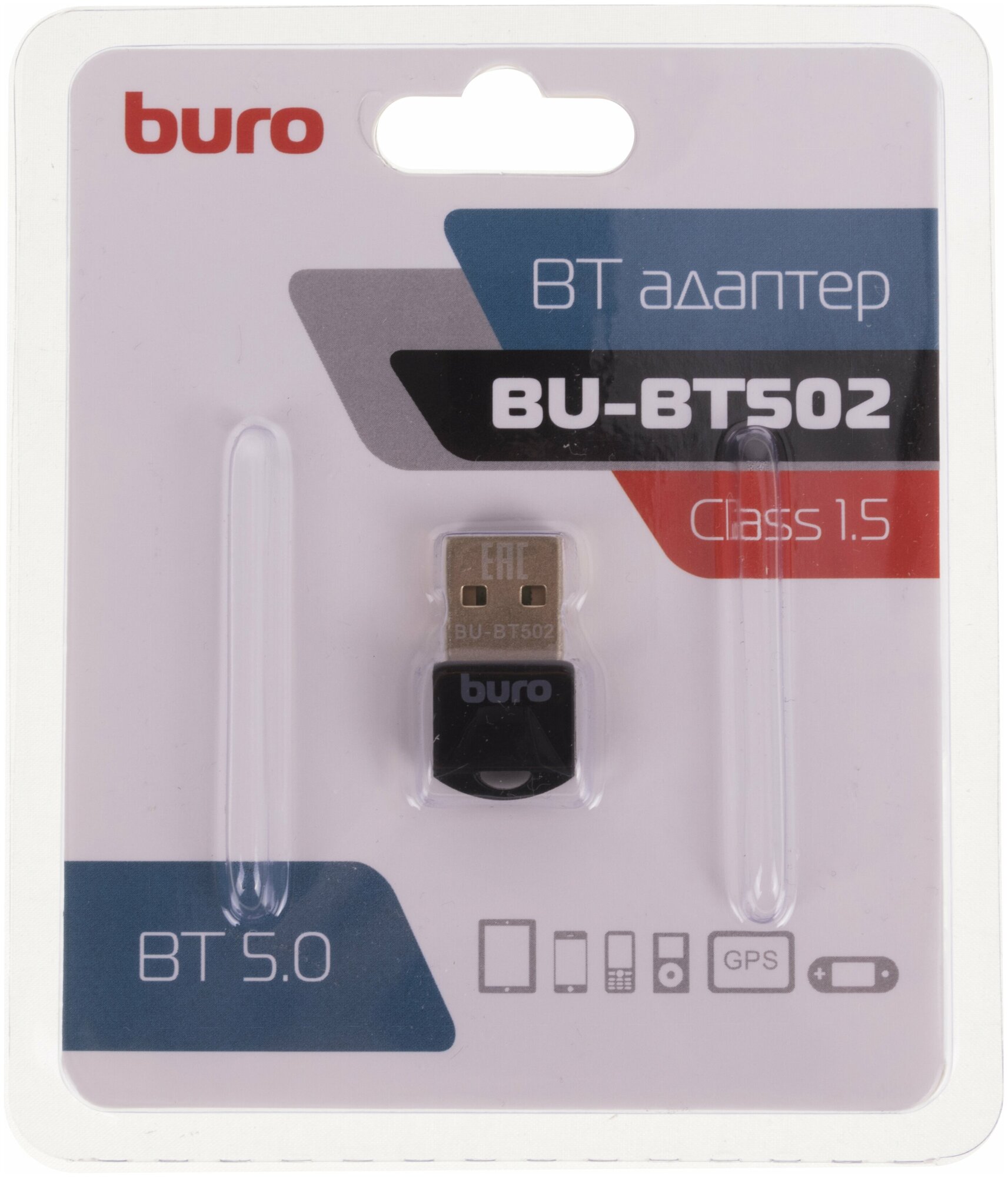 Адаптер Buro BU-BT502 черный