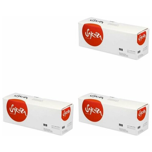 Sakura Картриджи комплектом совместимые Сакура Sakura SAFX10-3PK FX10 черный 3 упаковки [выгода 3%] 6K