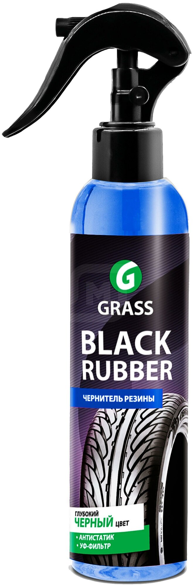 Полироль для шин и дисков Grass Black rubber 153250
