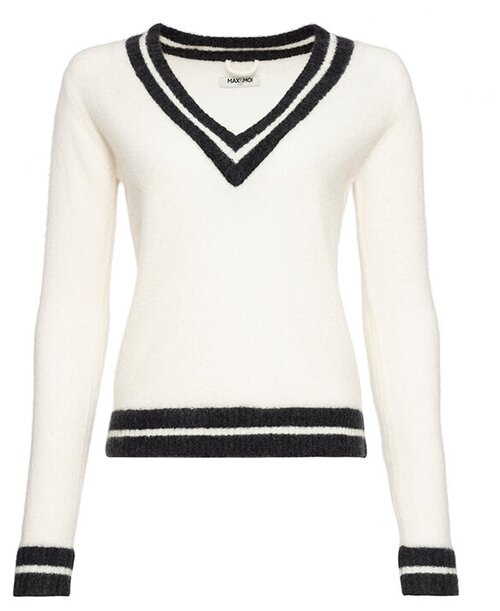 Пуловер Max & Moi, полуприлегающий силуэт, размер s, черный