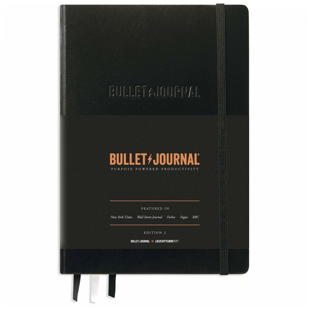 Блокнот Leuchtturm Bullet Journal 2 в точку А5 206 страниц 120 г/м2 твердая обложка черный