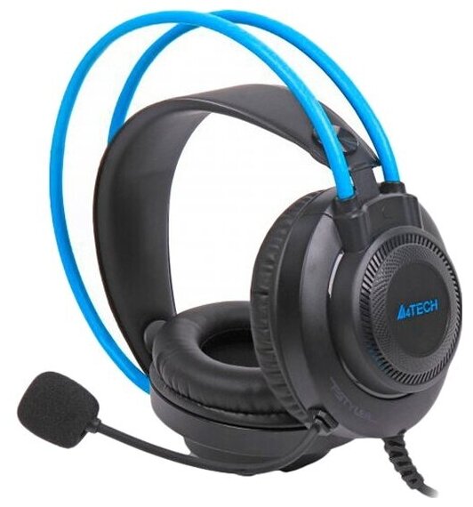 Гарнитура A4TECH Fstyler FH200U серый/синий 2м (FH200U BLUE)