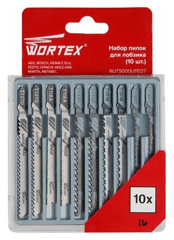 Набор пилок для электролобзика WORTEX 10 штук (WJTS000U11027)