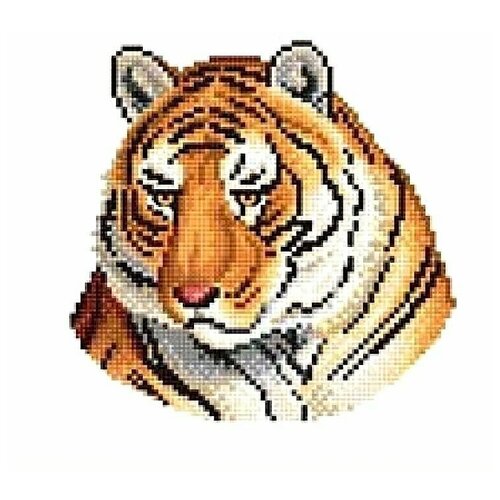 Набор для вышивания Сделано с любовью Хозяин Тайги 14x18 см, Тигры Животные