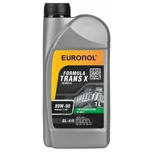 Euronol Trans X 80w-90 (Gl-5/Gl-4) 1л. Масло Трансмисcионное (80212) EURONOL арт. 80212