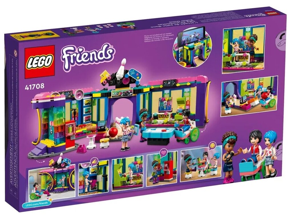 Конструктор LEGO Friends "Диско-аркада для роллеров" 41708 - фото №2