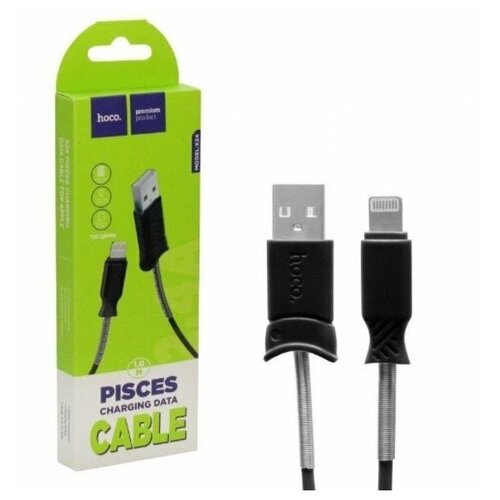 кабель hoco x24 pisces microusb белый Кабель для зарядки Айфона(iPhone)/2,4 А, длина 1м/USB-кабель для зарядки hoco X24