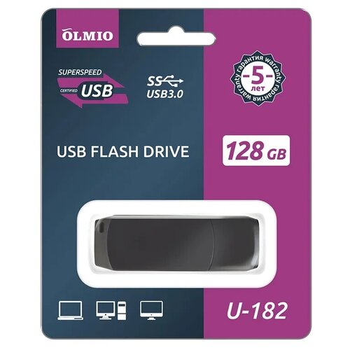 USB 3.0 Флеш-накопитель Olmio U-182 32 Гб черный