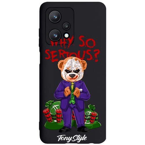 Черный силиконовый чехол Tony Style для Realme 9 Pro Tony Style Why so serious для Реалми 9 Про черный силиконовый чехол для realme c3 tony style why so serious