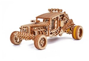 Механическая сборная модель Wood Trick «Безумный багги»