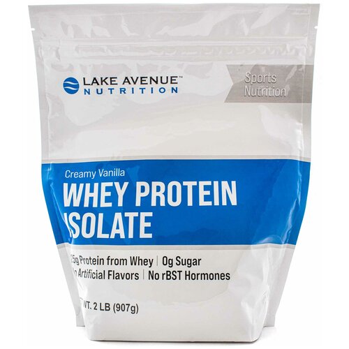 фото Lake avenue (сша) протеин изолят сывороточный "кремовая ваниль" 907 гр, 28 порций