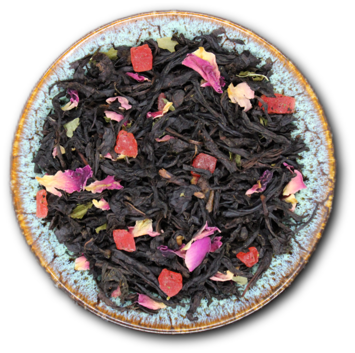 Цветочно-ягодный чай "Клубника со сливками" 250гр. (на Ассаме, Индийский черный чай) - фотография № 2