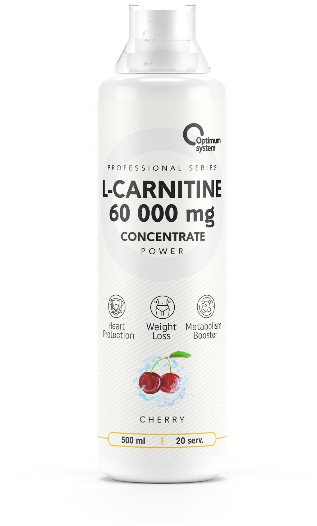 Optimum System L-Carnitine Concentrate 60000 POWER, 500 мл (Яблоко-груша)