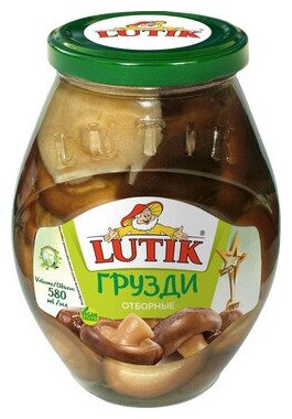 Грузди LUTIK отборные, 580 мл