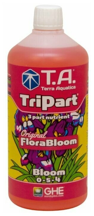 Минеральное удобрение Terra Aquatica (GHE) TriPart Bloom 1л - фотография № 1