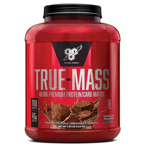 Гейнер BSN True-Mass, 2640 г, шоколадный молочный коктейль