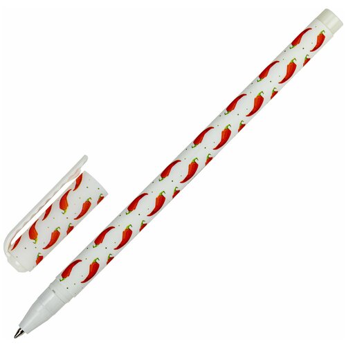 Ручка шариковая BRAUBERG SOFT TOUCH STICK CHILI PEPPER, синяя, мягкое покрытие, узел 0,7 мм, 143708 - 36 шт.